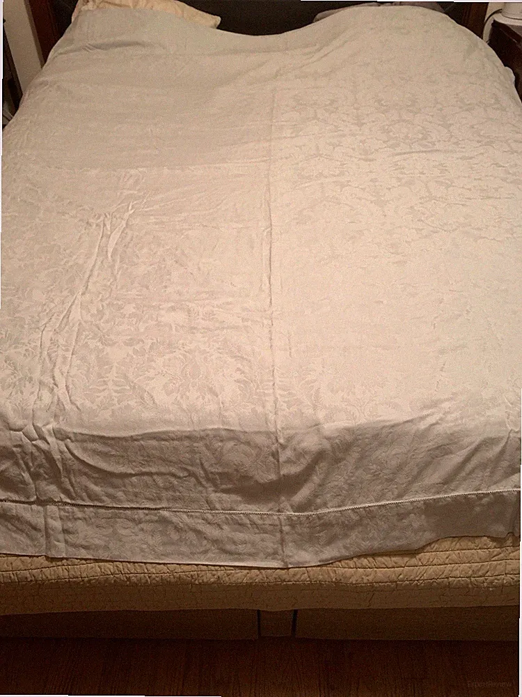 linea casa by sferra Egyptian cotton Queen Duvet Cover Jacquard Italy Hemstitch