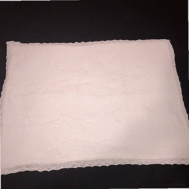 Linea Casa By Sferra Pillow Sham White Matelasse Tapestry Crocheted Hems Luxury