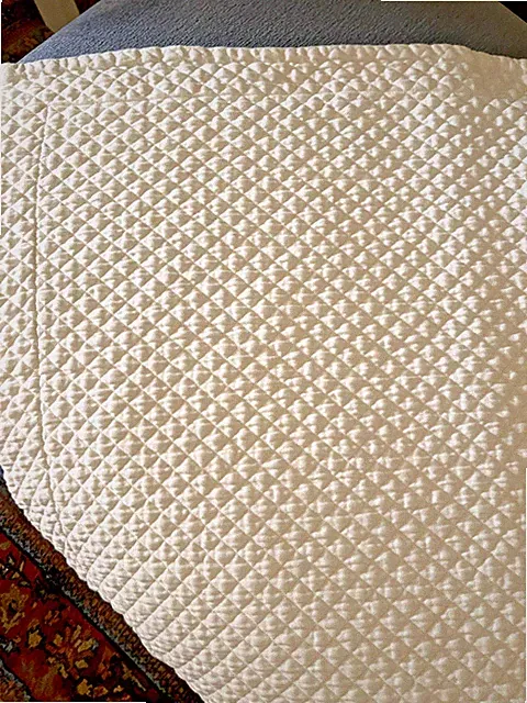 SFERRA Bros. Shams WHITE Matelasse Diamond Egyptian Cotton ITALY STANDARD