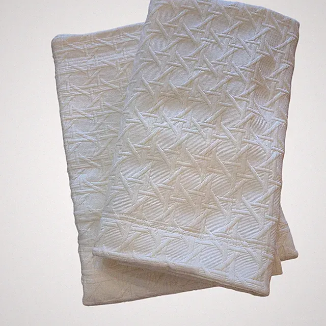 Sferra Cane Matelesse Euro Shams Pair Cream