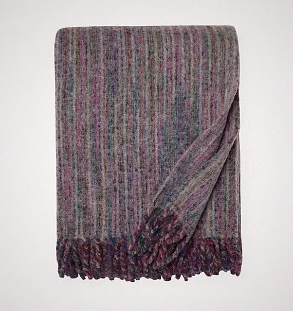 SFERRA COLORATO THROW "PURPLE" 51 X 74" NEW