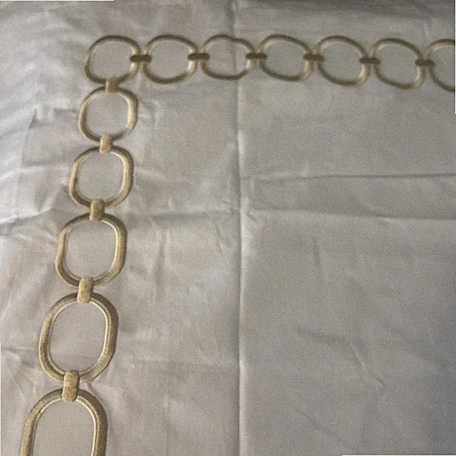 SFERRA Euro Shams TWO Catena Chain 100% cotton percale Sand