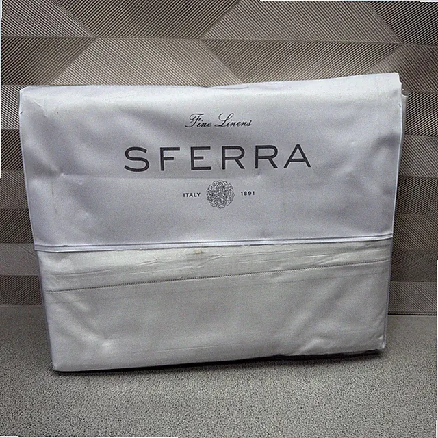 SFERRA FIONA 3200 DUVET COVER WHITE 115X93'' ( NEW OTHER )