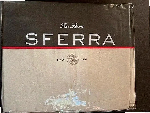 SFERRA Giotto 734 Twin flat sheet 74 X 114 " (Ivory)