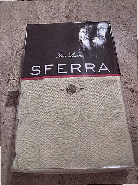 Sferra Italy Fine Linens 100% Egyptian Alice 618 Willow Standard Sham Green