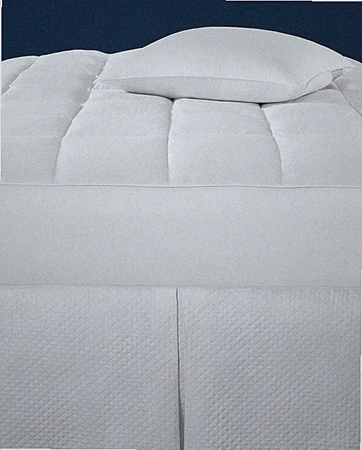 SFERRA MONMOUTH WHITE GOOSE DOWN MATTRESS PAD WITH 600+FILL POWER