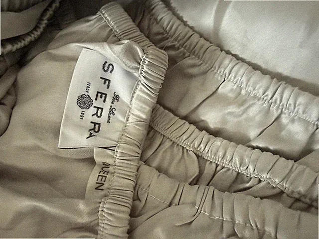 Sferra Queen Fitted Sheet Giza 45 Sateen Cotton New Tin