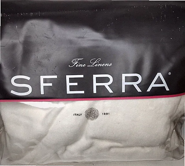 SFERRA Twin Blanket Made in Portugal Luxury Bedding 100% Cotton St. Moritz 11200